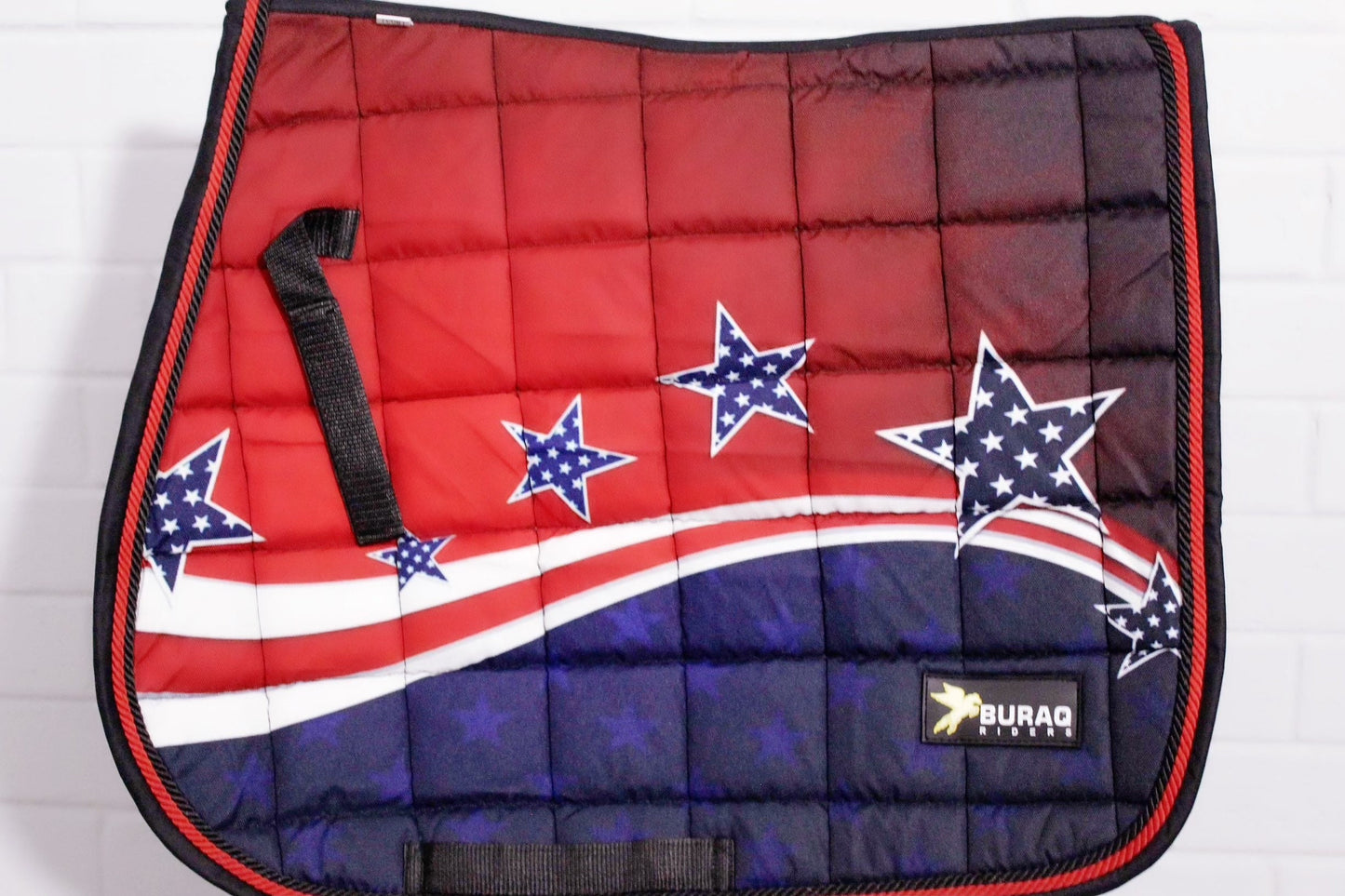 All Purpose US Flag 4th of July Special Saddle Pads in Dressage Jump & Close Cut