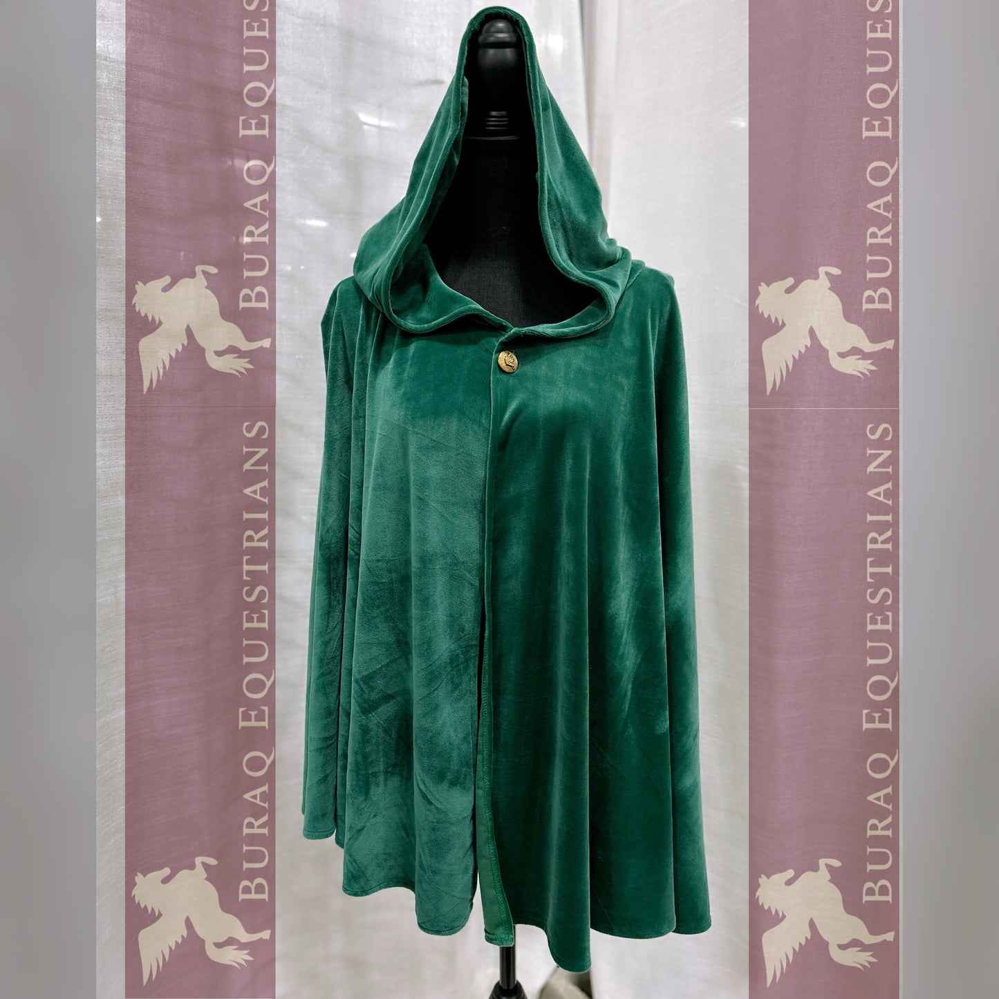 Luxury Hand stitched Halloween Special Synthetic Cat Fur Velvet Cloak/robes and capes for English Jump and western riders